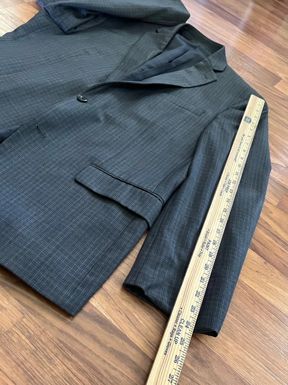 Michael Kors Men's 42r Charcoal Windowpane Blazer